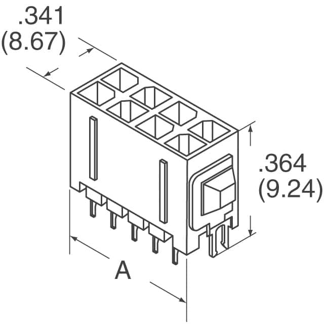 4-794632-4 TE Connectivity AMP Connectors  Embases à broches mâles